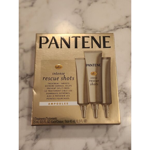 Pantene Pro-V Intense Rescue Shots Hair Treatment - 3 Ampoules 0.5 Fl Oz Each - Picture 2 of 4